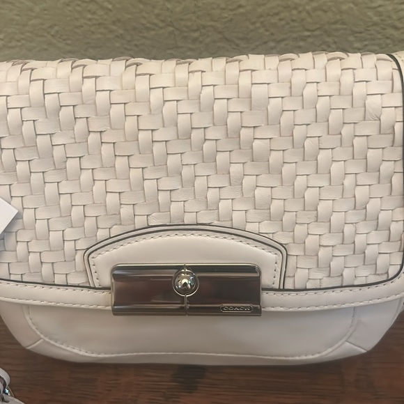 Coach Kristen Woven Leather Crossbody #47478 - Picture 2 of 15